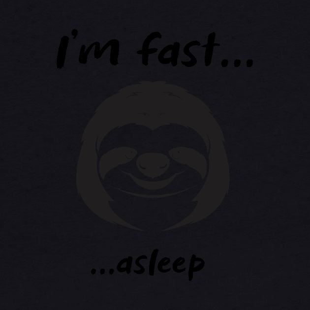 I'm fast asleep sloth by Portals